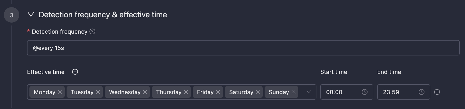 Detection Frequency & Effective Time