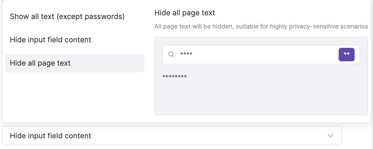 Hide All Page Text